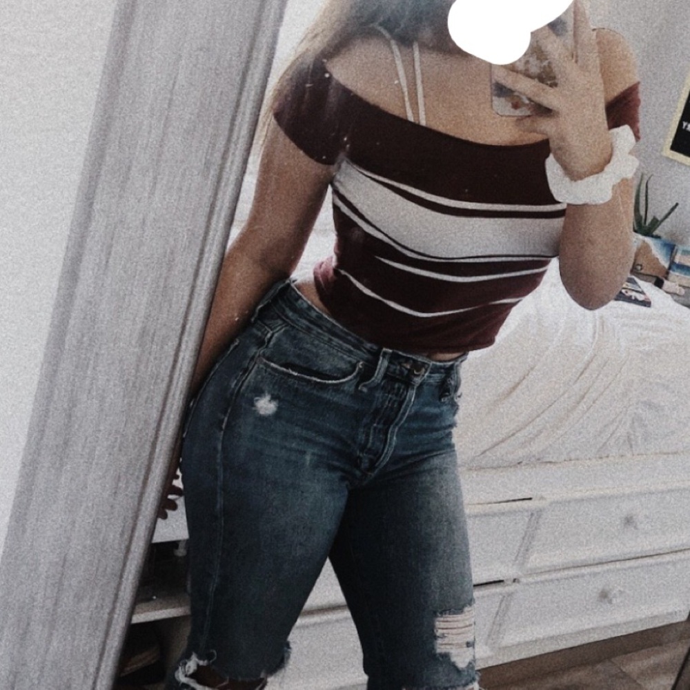 off the shoulder tee